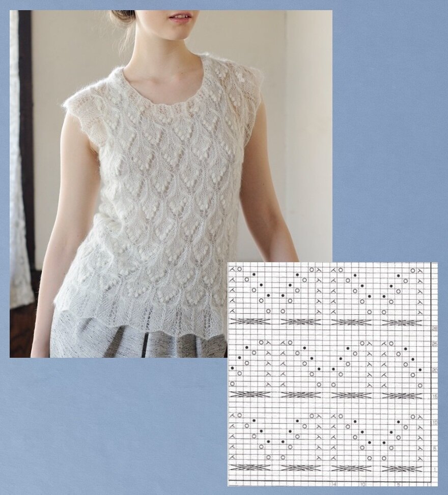 Мохеровый джемпер из японского журнала. Фото источник: www.tezukuritown.com/nv/g/g117860.