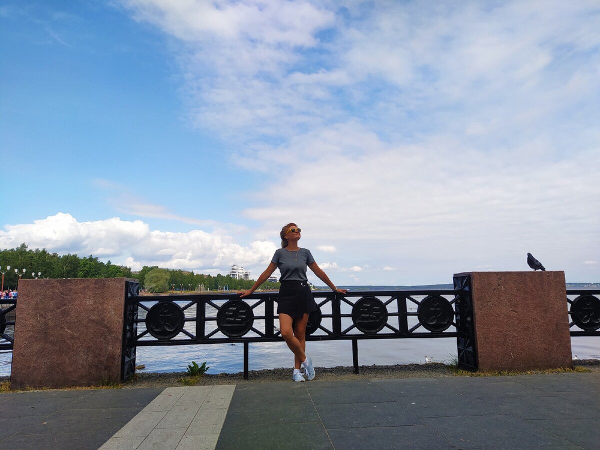 На Онежской набережной в Петрозаводске, фото из личного архива