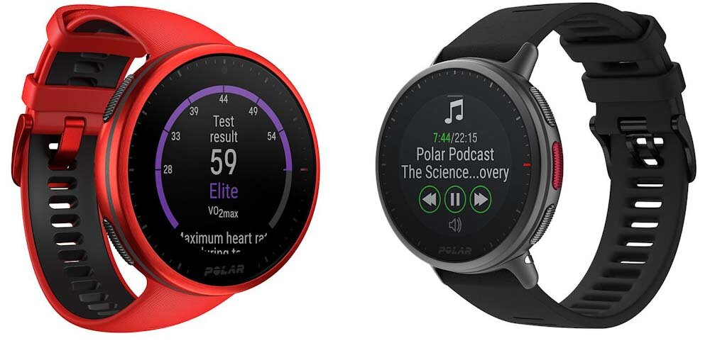 1. Polar Vantage V2 Red | 2. Polar Vantage V2 Shift Edition