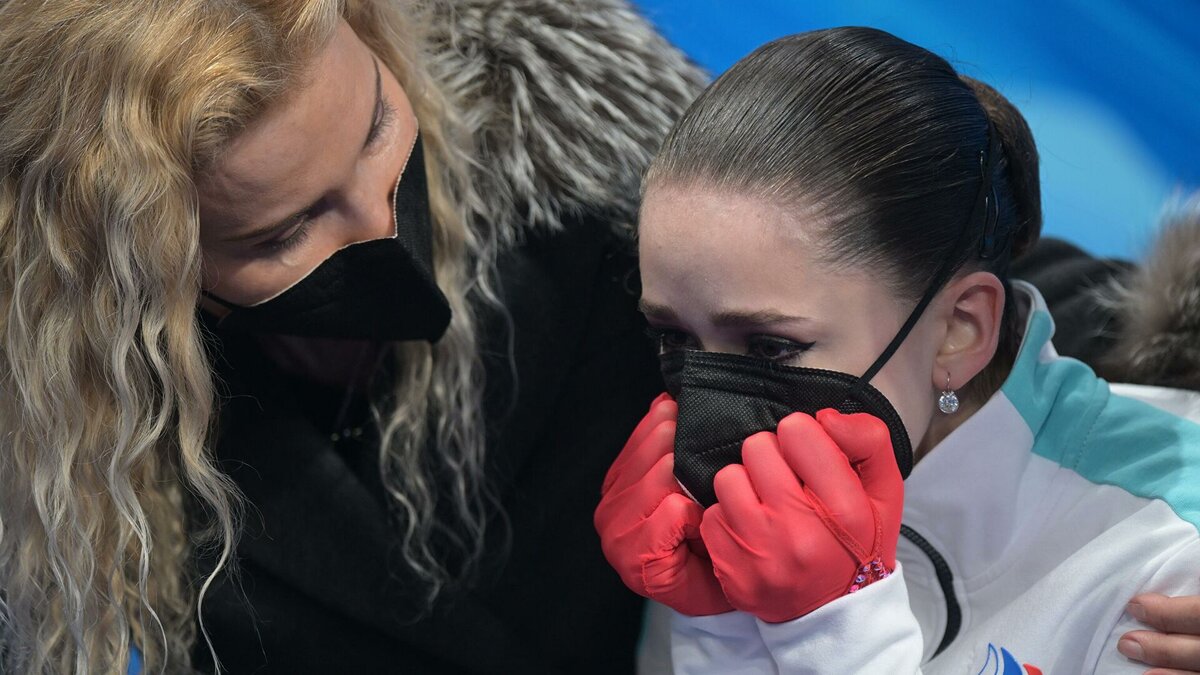 Анна Щербакова и Этери Тутберидзе олимпиада