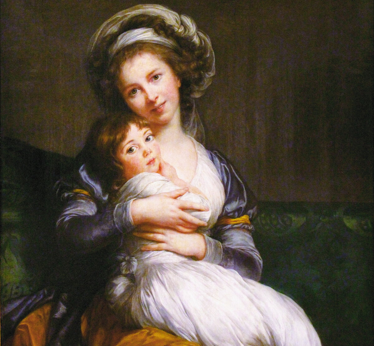 "Мадам Виже-Лебрен с дочерью", автопортрет, 1786 г. 