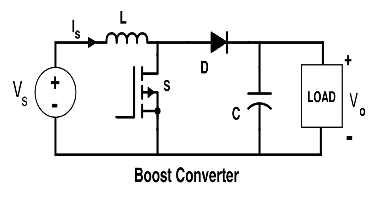 Boost Converter принципиальная схема