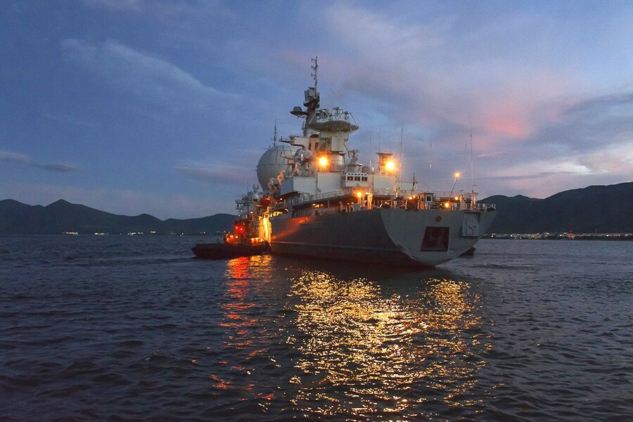 На корабле "Маршал Крылов" приступили к испытаниям нового комплекса / Минобороны РФ