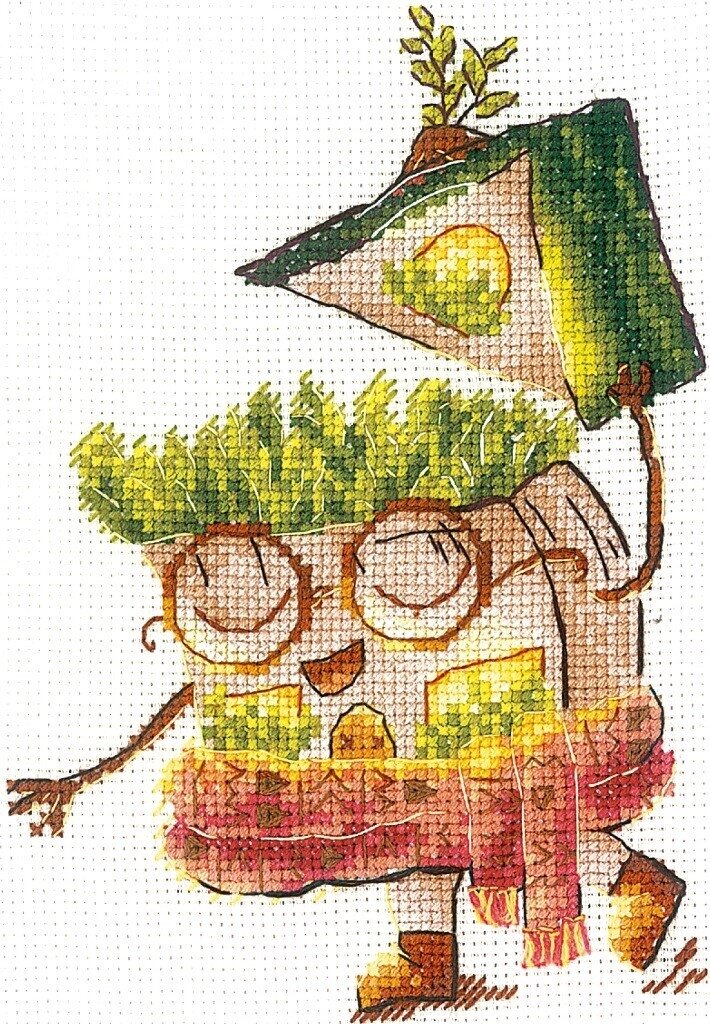 набор для вышивки крестиком Домик Ботаник. фото из открытых источников 