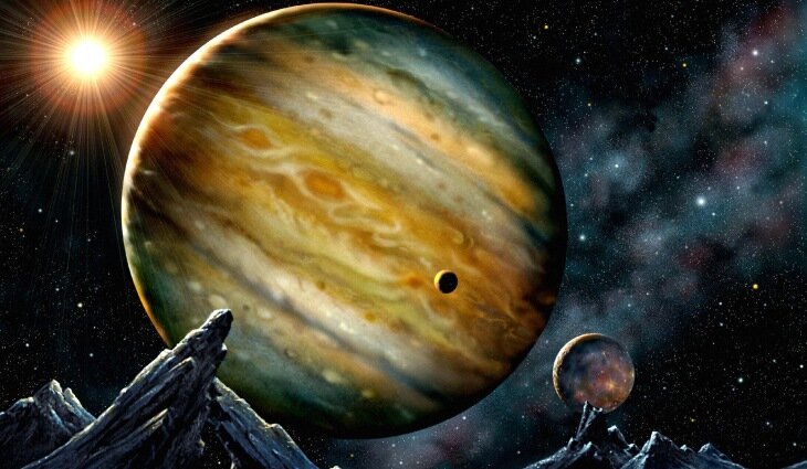 Юпитер. Изображение с сайта http://galspace.spb.ru