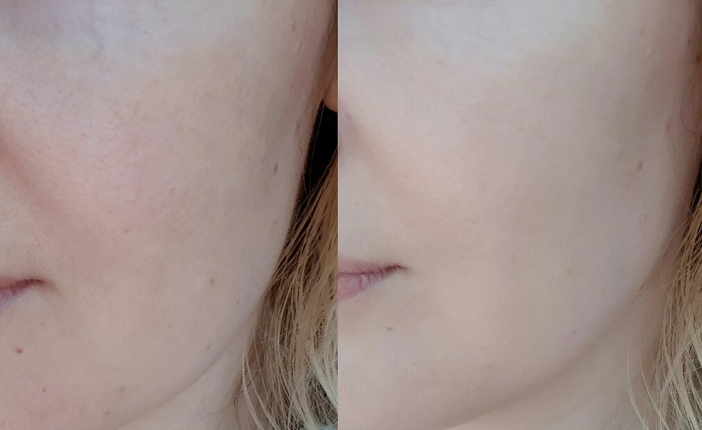 Фото от СмиКорина для Яндекс Дзен. Использую крем несколько светлее своего оттенка кожи.