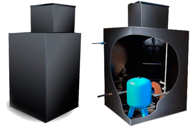 Металлический кессон для скважины