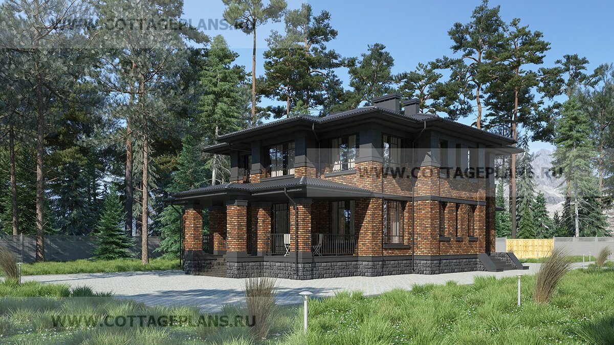 Фасад дома. Источник фото: https://www.cottageplans.ru