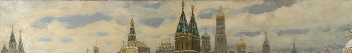 Снег и небо изображены разными тонами и оттенками белого. 