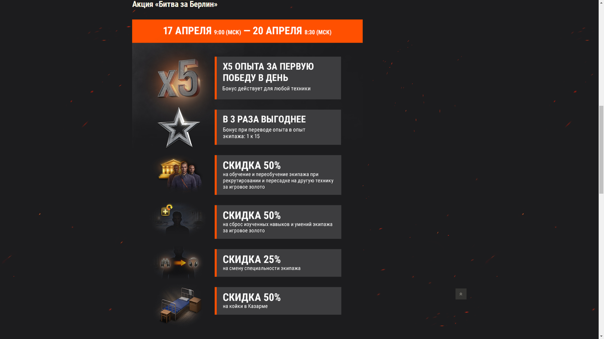 Скриншот с сайта worldoftanks.ru