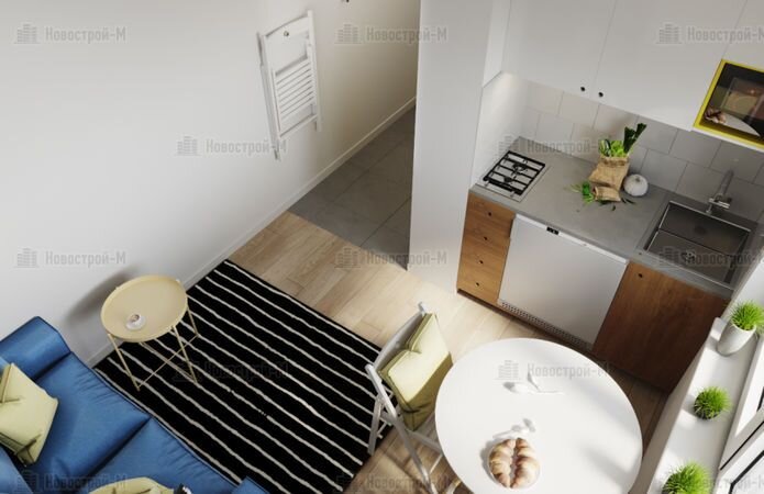 ЖК «MySpace на Фрезерной» - площадь 11,7 кв. м (2,7 млн руб.)