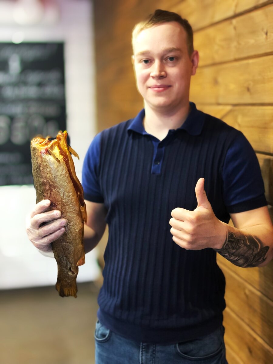 Я рекламирую копченую форель