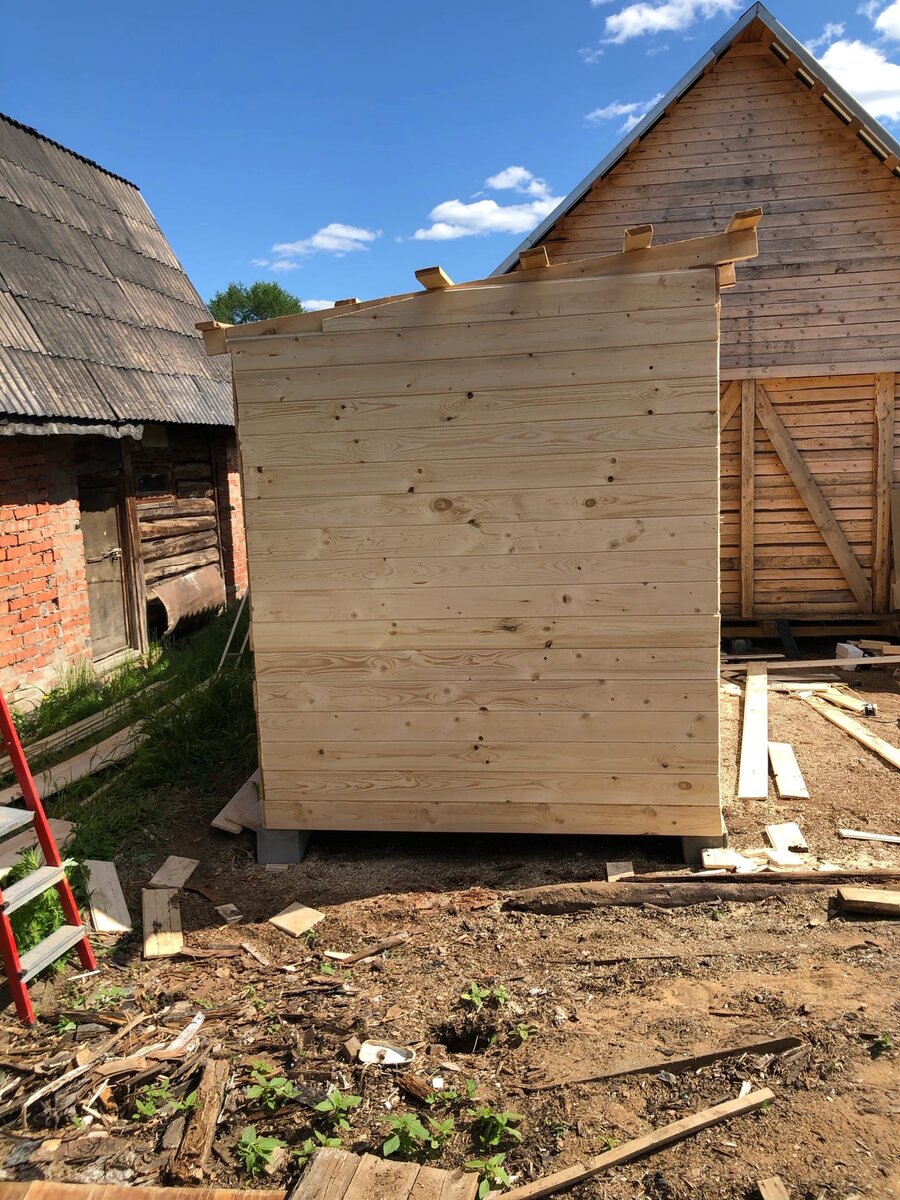 Как построить бытовку (хозблок) 2*4м своими руками | Garden Kirov | Дзен