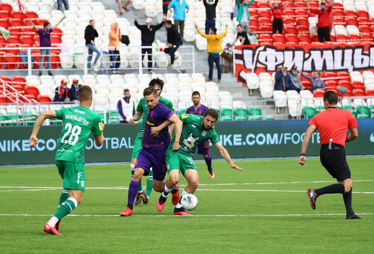 Рубин в матче против Уфы