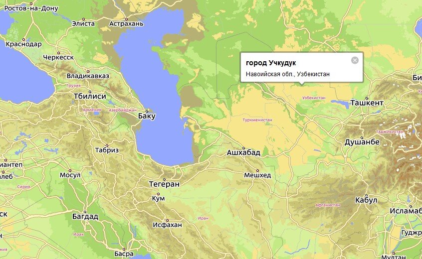 Карта города навои