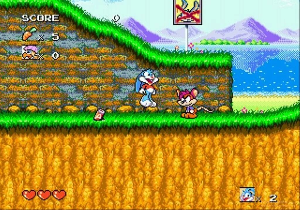 Sega adventures. Tiny toon Adventures (игра). Tiny toon Adventures - Buster's hidden Treasure Sega. Tiny toon Sega. Тини тун на Нинтендо.