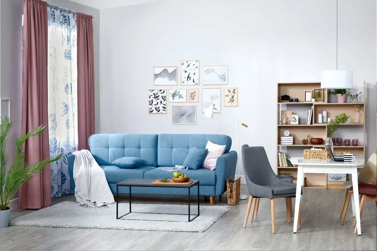 Для скандинавского стиля - чем минималистичнее будет ваше пространство, тем лучше.