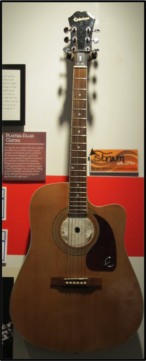 Гитара с гипсом внутри. Источник: les-paul.com. 