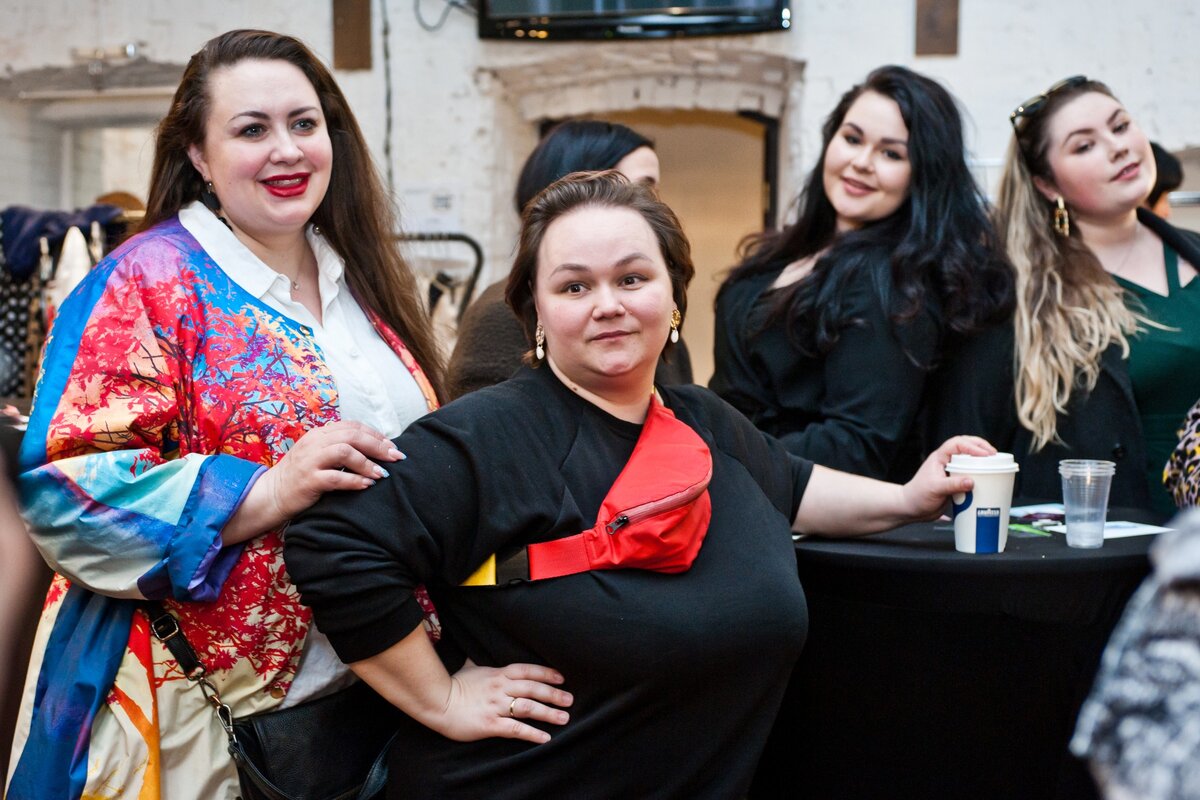 На одном из мероприятий с моделями