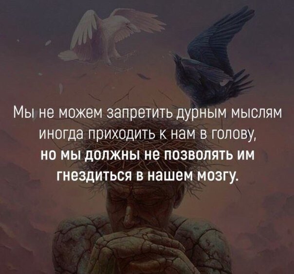 Помни, что твоё состояние начинается с мысли. 