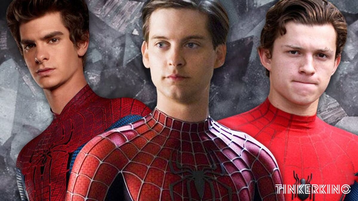 Эндрю Гарфилд, Тоби Магуайр и Том Холланд в роли Человека-Паука