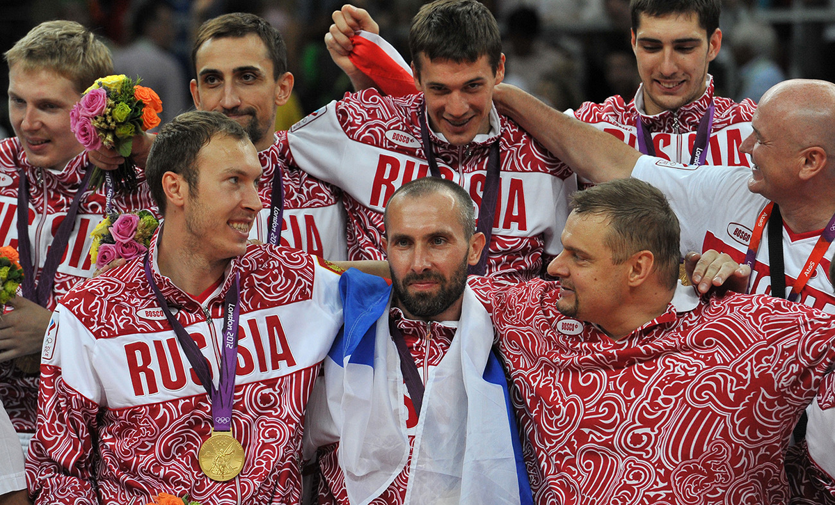 © Церемония награждения сборной России, триумфатора XXX летних Олимпийских игр в Лондоне — РИА Новости