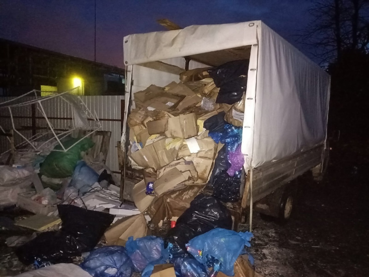 полная машина вторсырья!