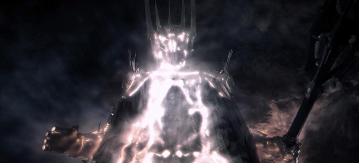 Развоплощение Саурона во Вторую Эпоху. Кадр из фильма "Братство Кольца".