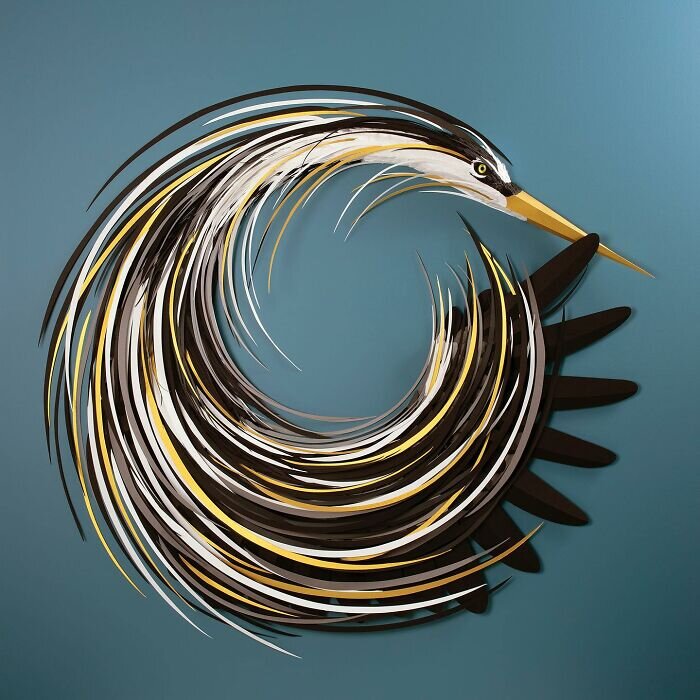 Знакомьтесь, Лиза Ллойд, художница из Великобритании. Она создает красивые бумажные скульптуры птиц, цветов и другие классные детализированные предметы.-2