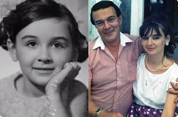 Муслим Магомаев со своей дочерью. Фото взято из открытых источников.