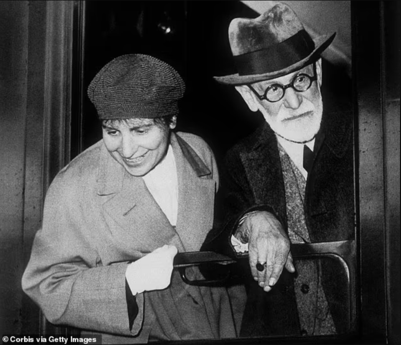 Зигмунд Фрейд и Анна, дочь