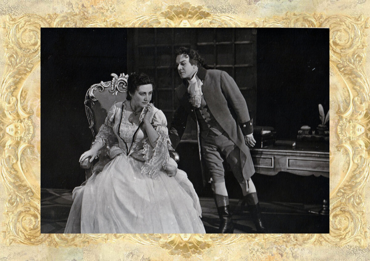 Кира Леонова - Шарлотта, Сергей Лемешев - Вертер. ГАБТ, 1957 г.