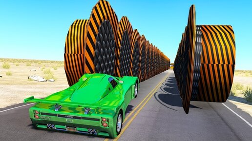 Гидравлический Пресс на ВЫСОКОЙ СКОРОСТИ BeamNG Drive Челлендж!