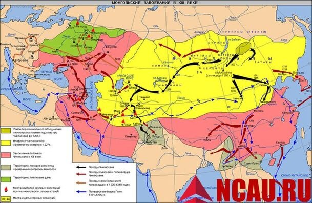 Монгольская империя в XIII веке