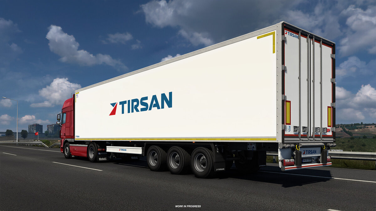 Несколько месяцев назад мы официально объявили, что работаем над  прицепами TIRSAN для Euro Truck Simulator 2.