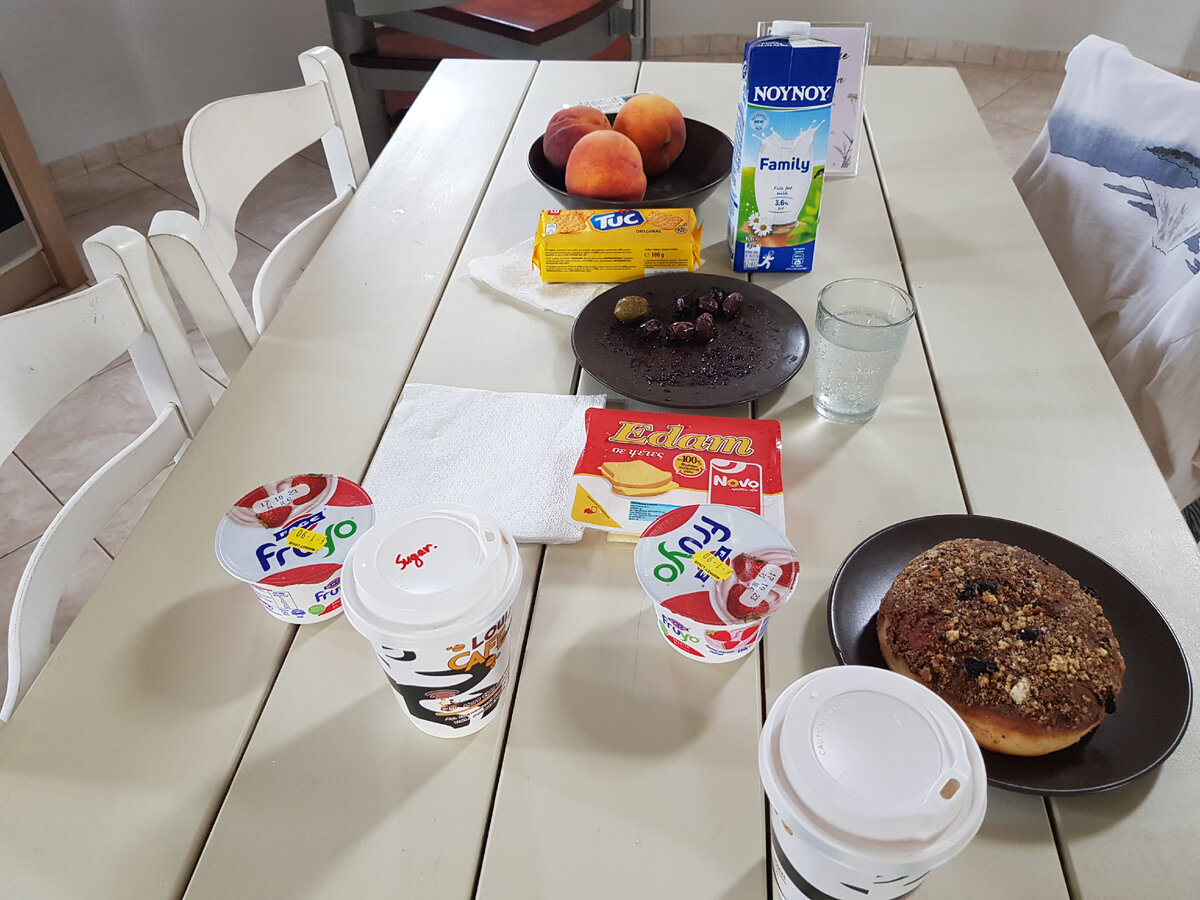 Завтрак на Санторини