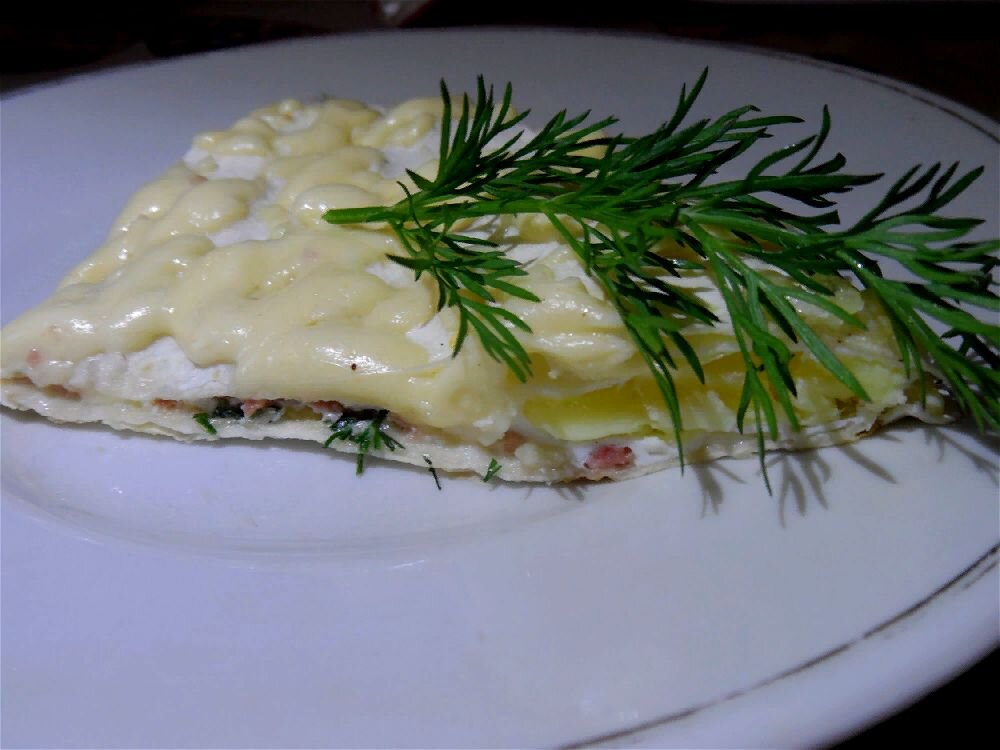 Блюдо для завтрака или перекуса из 4-х ингредиентов за 12 минут