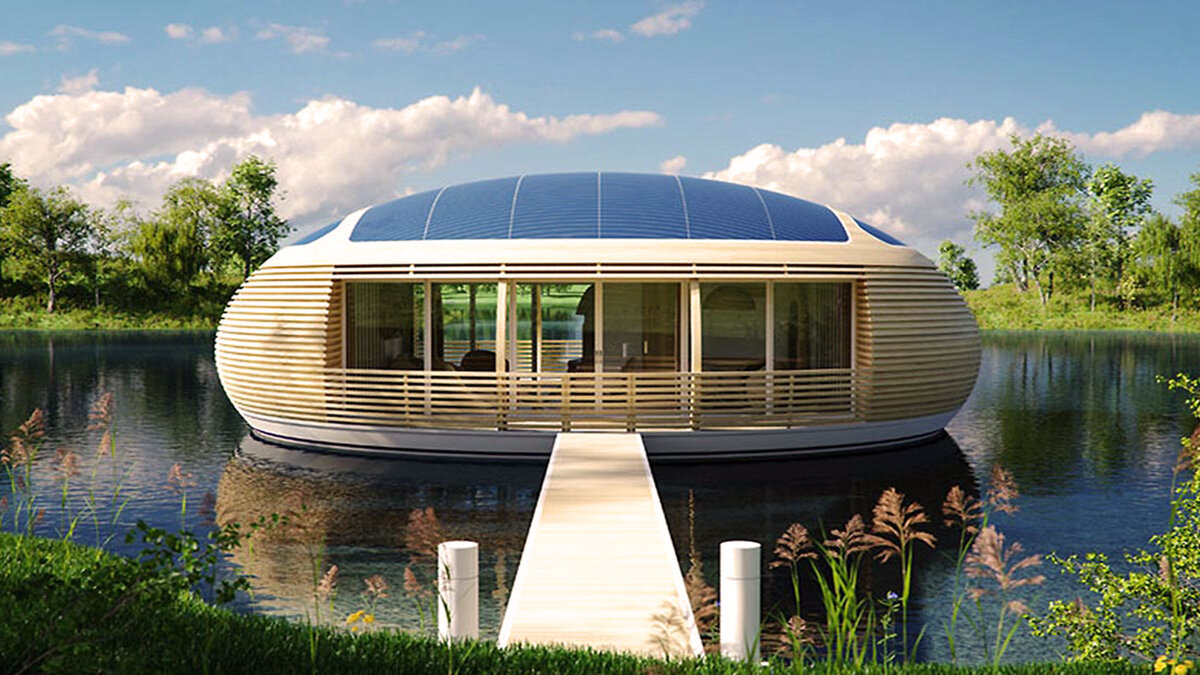 дизайн дома на воде