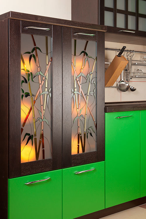 На фото модель кухни "Ната". Производство мебельной фабрики "Бобр" 