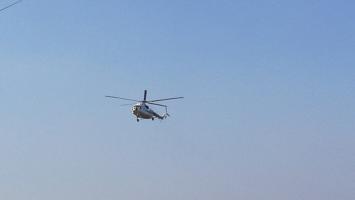 Заброска осуществляется на Ми-8