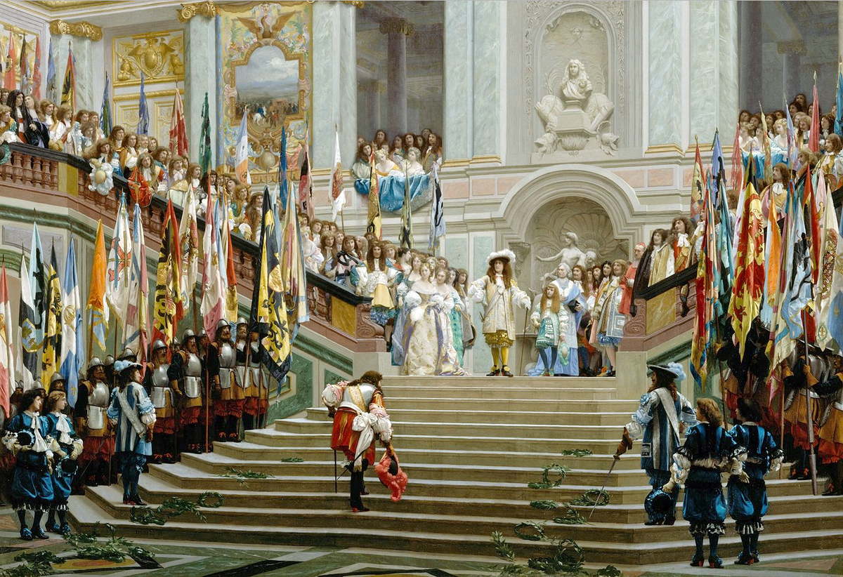 "Приём принца Конде в Версале", 1878, Музей Орсе