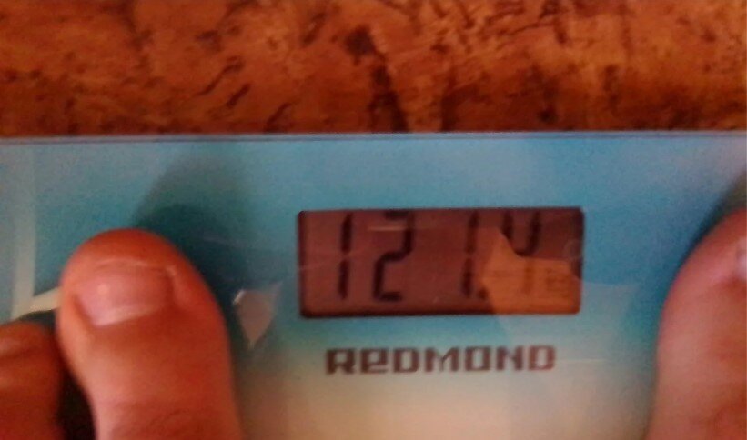 Вчерашний вес