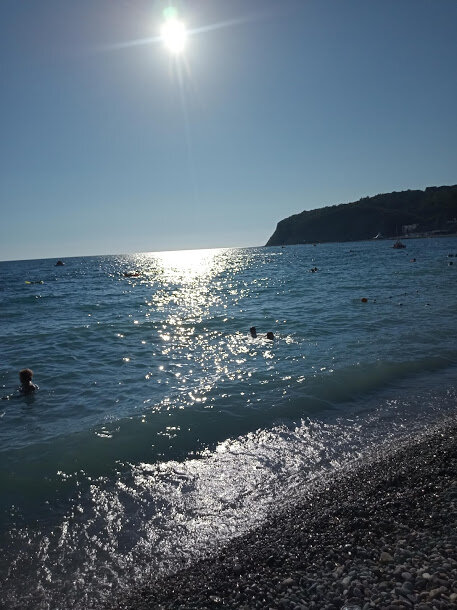 Пляж в Ольгинке, Черное море