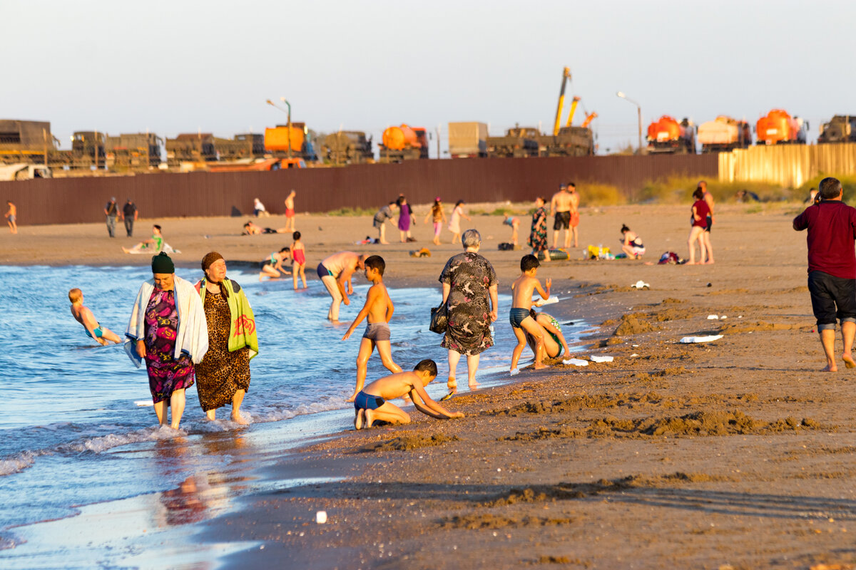 На каспийском море