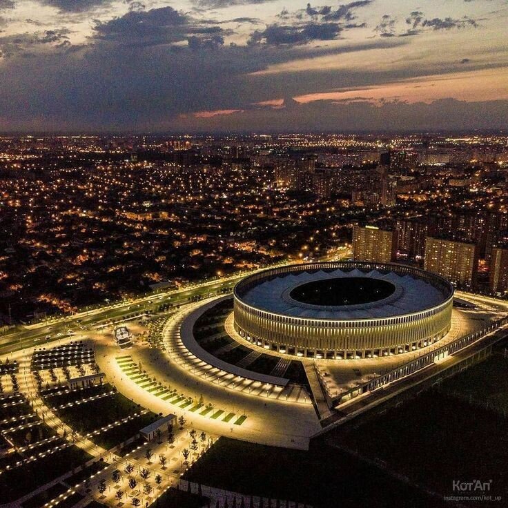 Фото стадиона "Краснодар", взято с pinterest