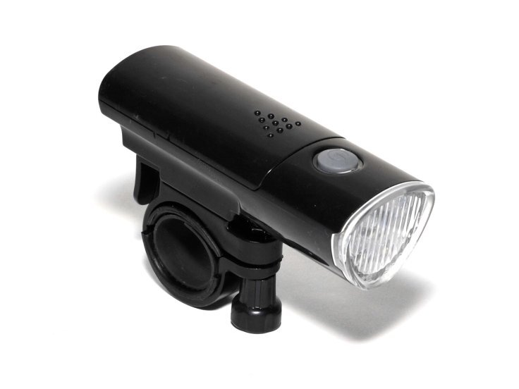 За 285 рублей мы получим: 5 белых диодов, 2 функции - пластиковый корпус
- крепление на руль без инструмента.