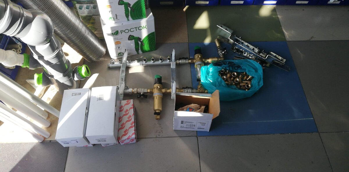 Это часть материалов приготовленная для монтажа. 