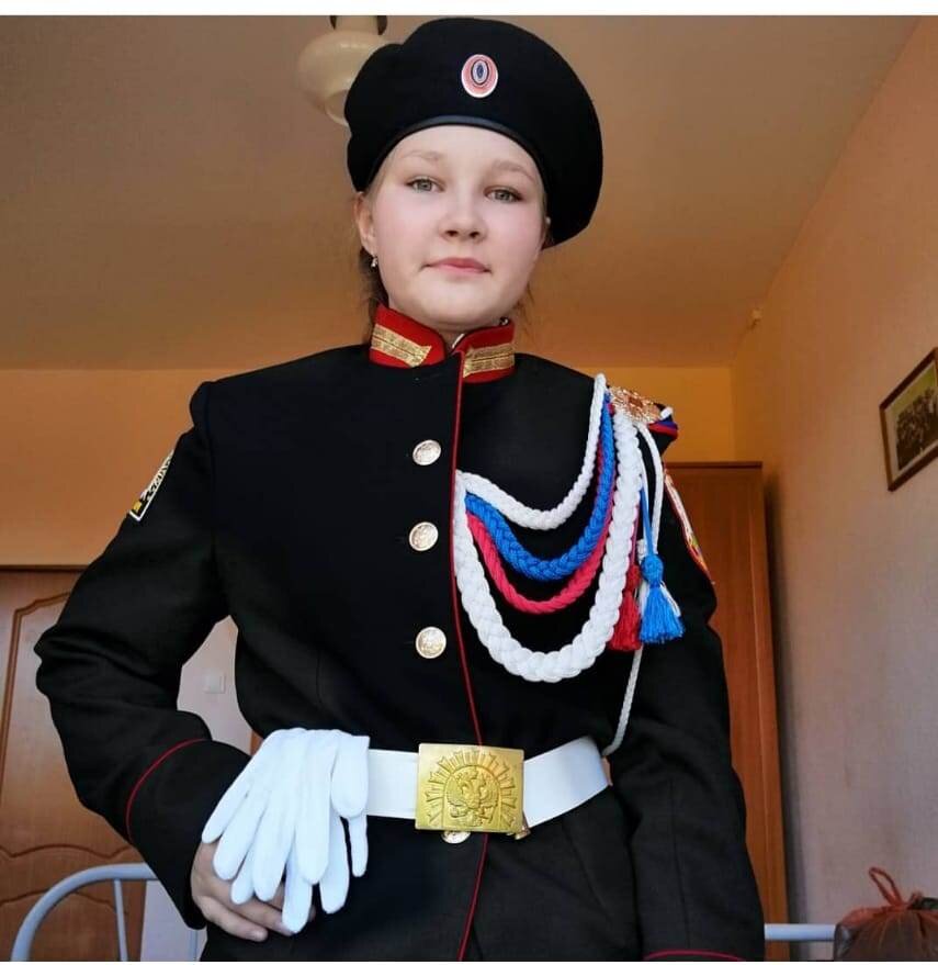 В этом учебном году Валерия учится в кадетском