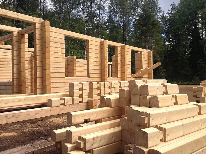 Готовые комплекты домов из клееного бруса. Источник- Яндекс Картинки 