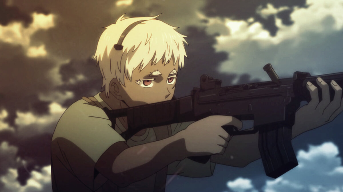 кадр из аниме "Ёрмунганд"